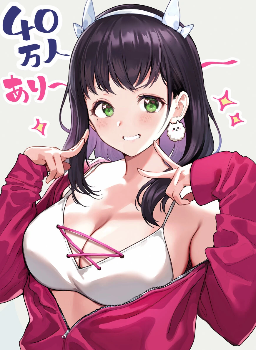 Nishizaa-san 400,000 Twitter Followers Illustration