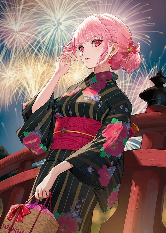 Summer Day Fireworks Joint Magazine Contribution Illustration by ekao