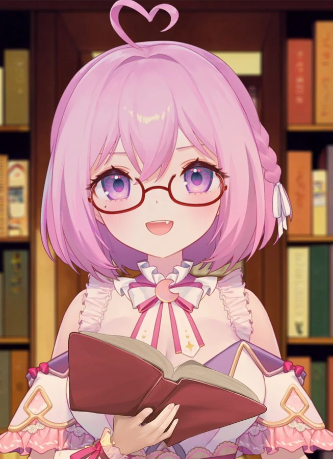 Yume with a book
