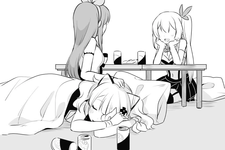 Ai, Akari, and Luna by [https://twitter.com/aru9a3/status/983324842991603713 Kurihara Sakura]