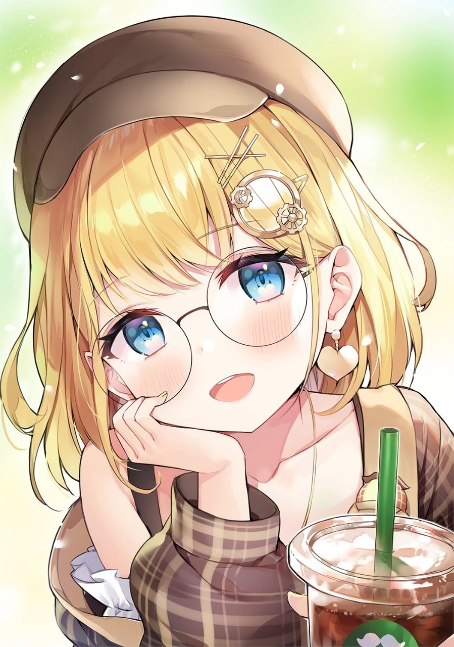 Watson Amelia Drinking Coffee