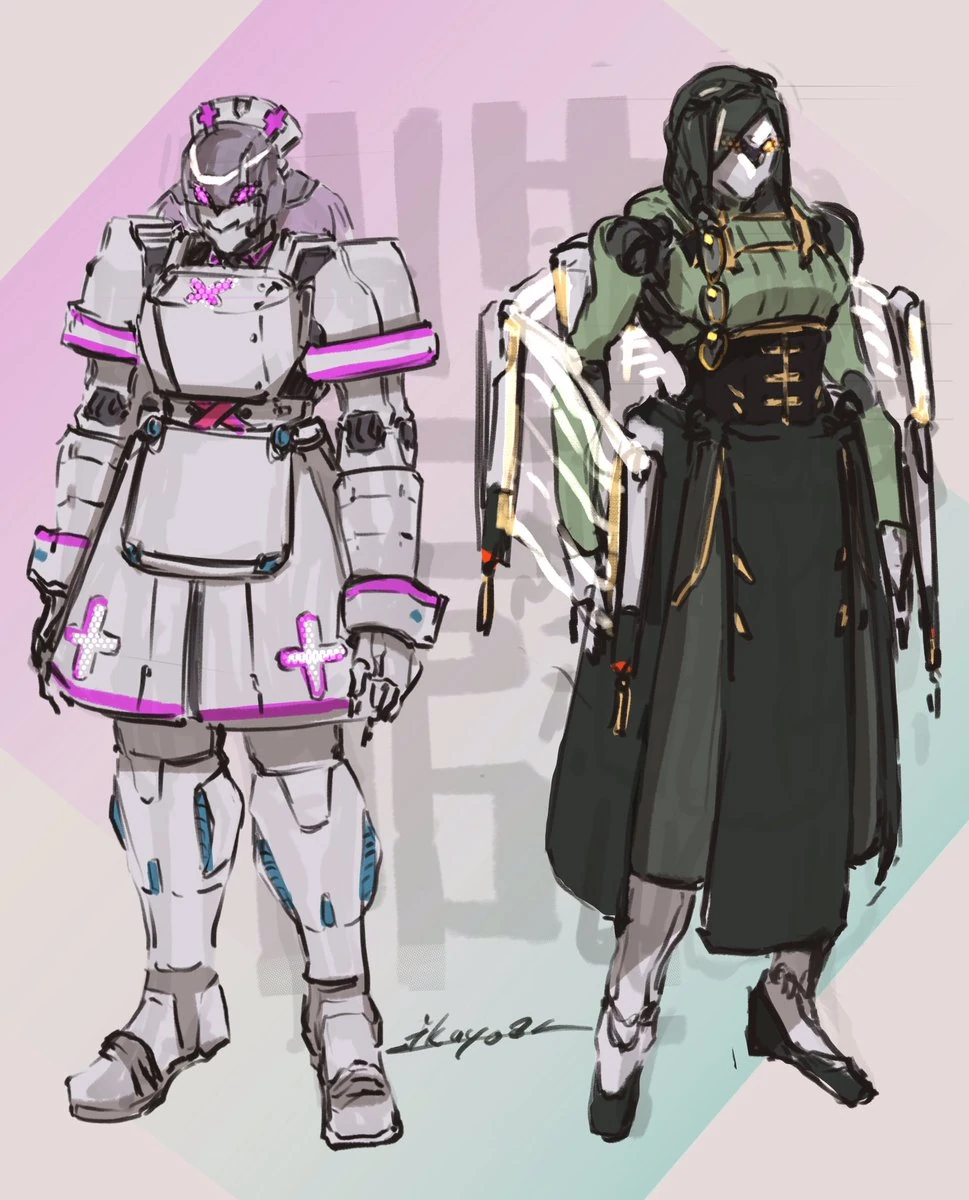 Crossick as Mechs by ikuyoan