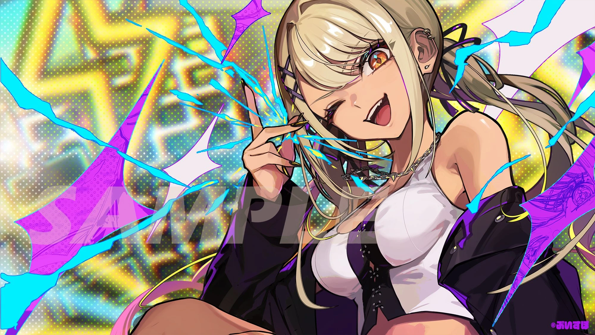 Kaminari Qpi 3D Birthday Live "MAXIMUM VOLTAGE" Illustration by POKImari