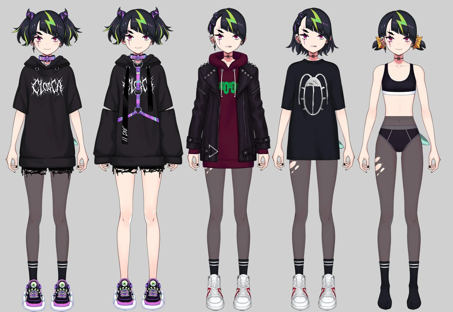 2022 Outfits reference sheet