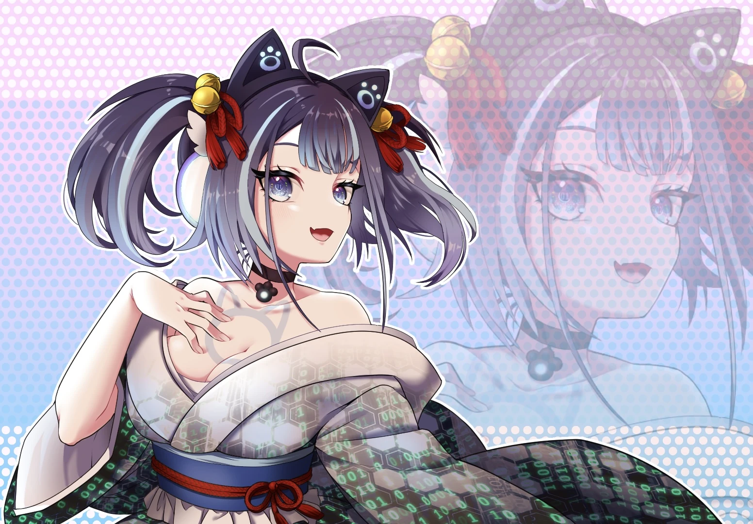 Cyan cyber by 桃華 @momoka_dnrn