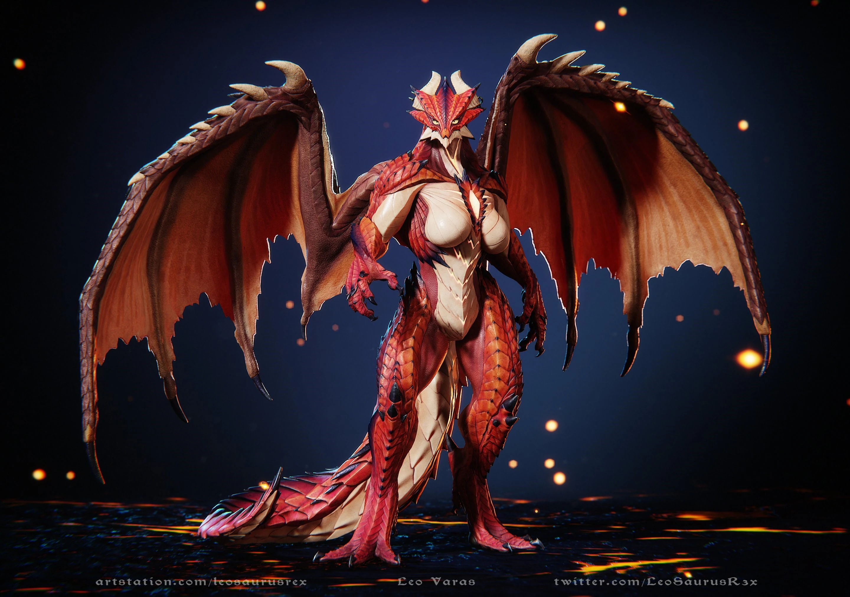 Full Form Dragon Zentreya Full Scale, made by LeoSaurusR3x
