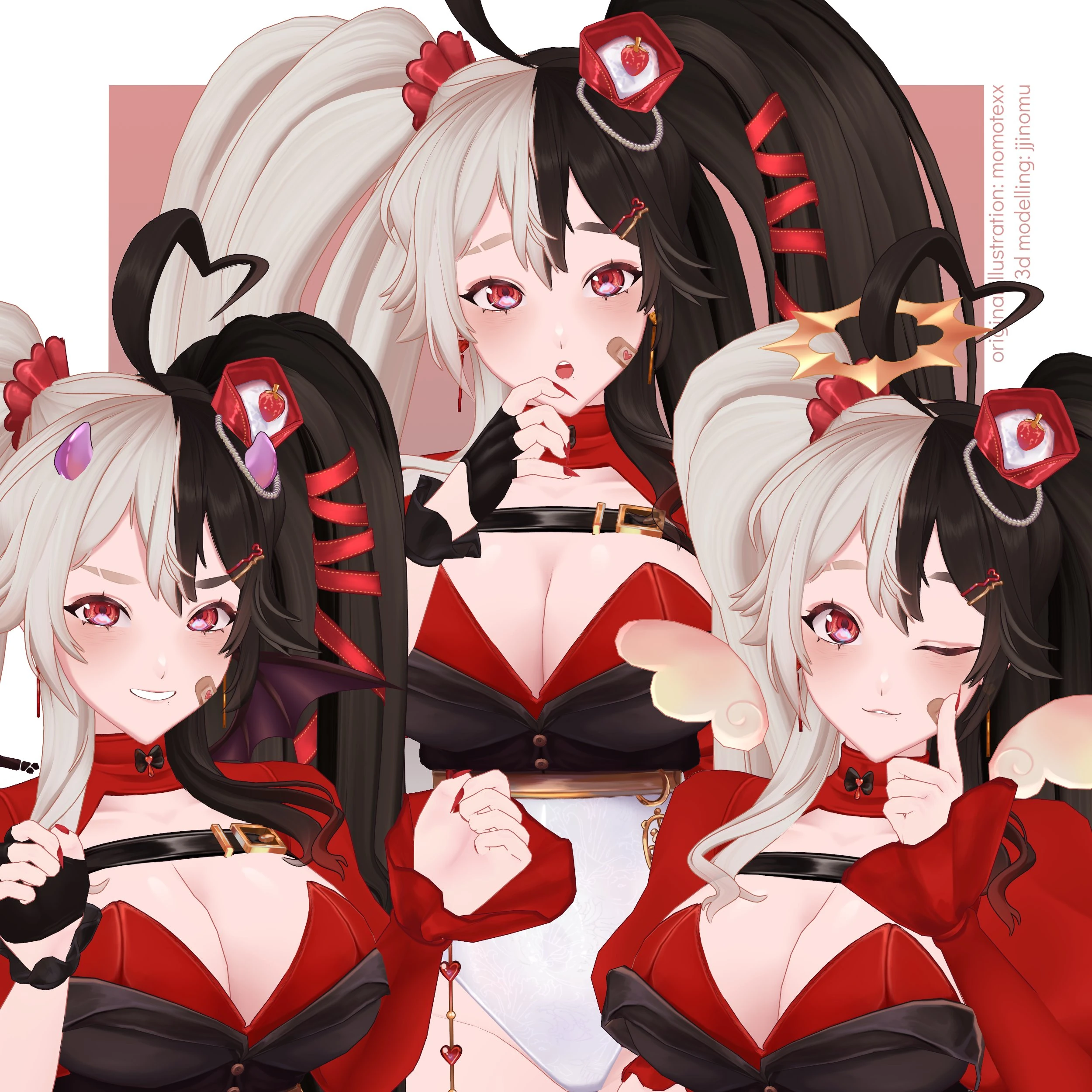 Momotexx 3D Model facial expression Ref by jjinomu
