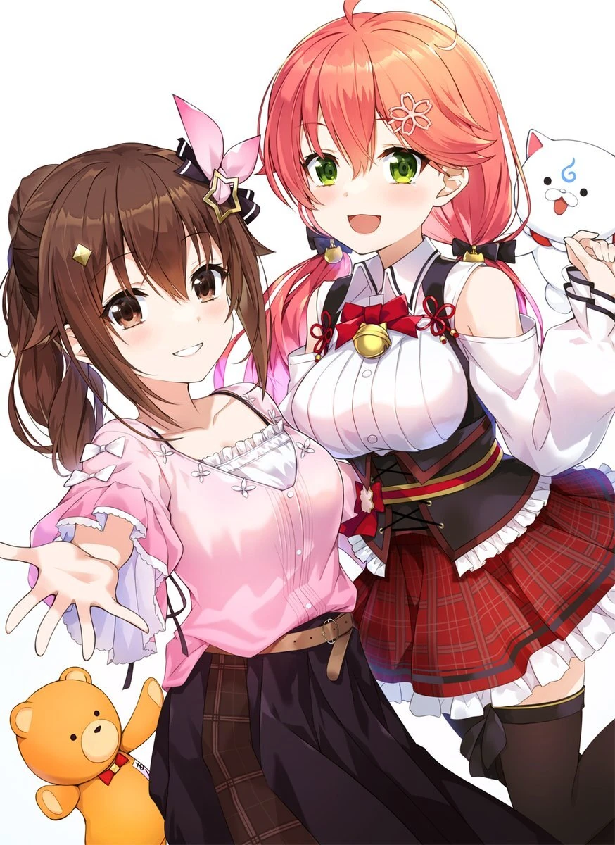Sakura Miko and Tokino Sora by Ordan