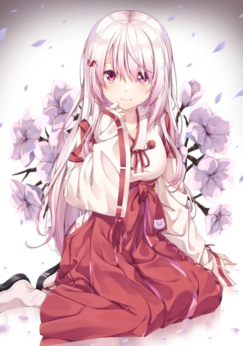 Miko Outfit Illustration by Yuri Nayuta
