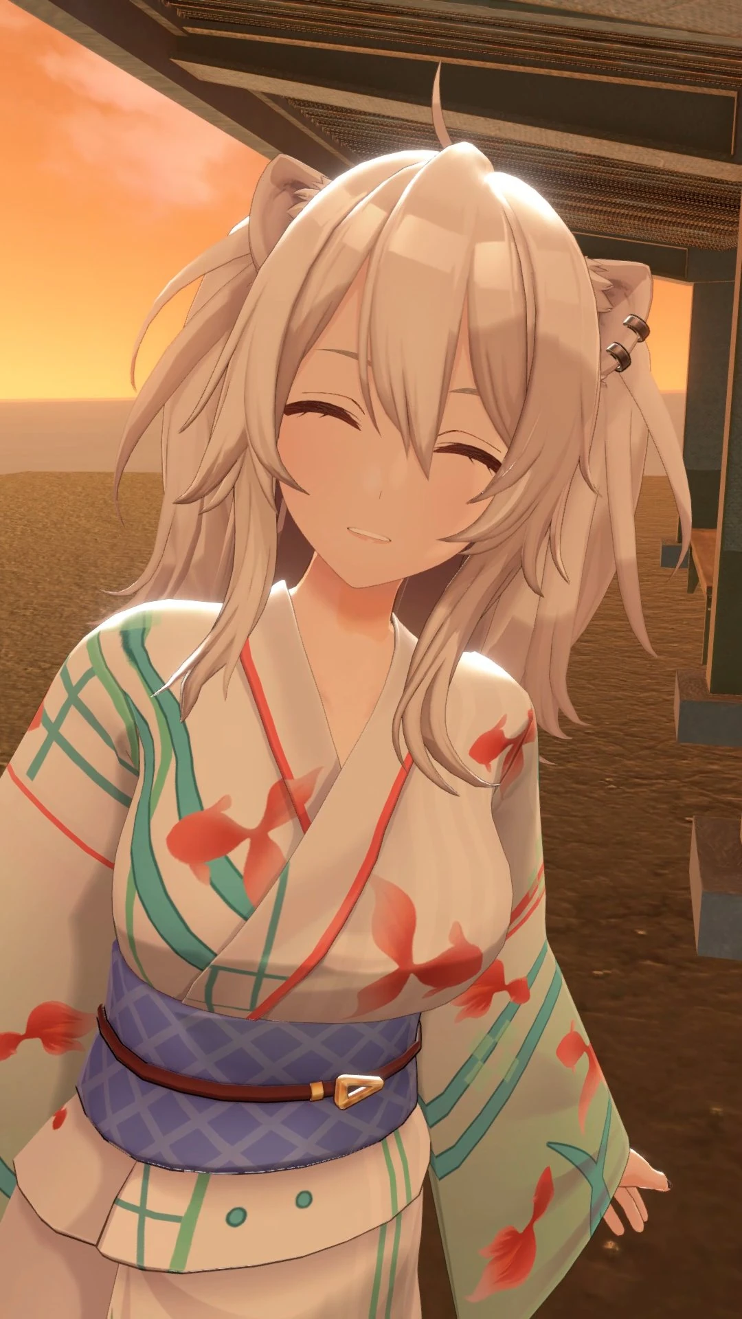 hololive Summer 2022 3D Yukata<br>Fish Pattern