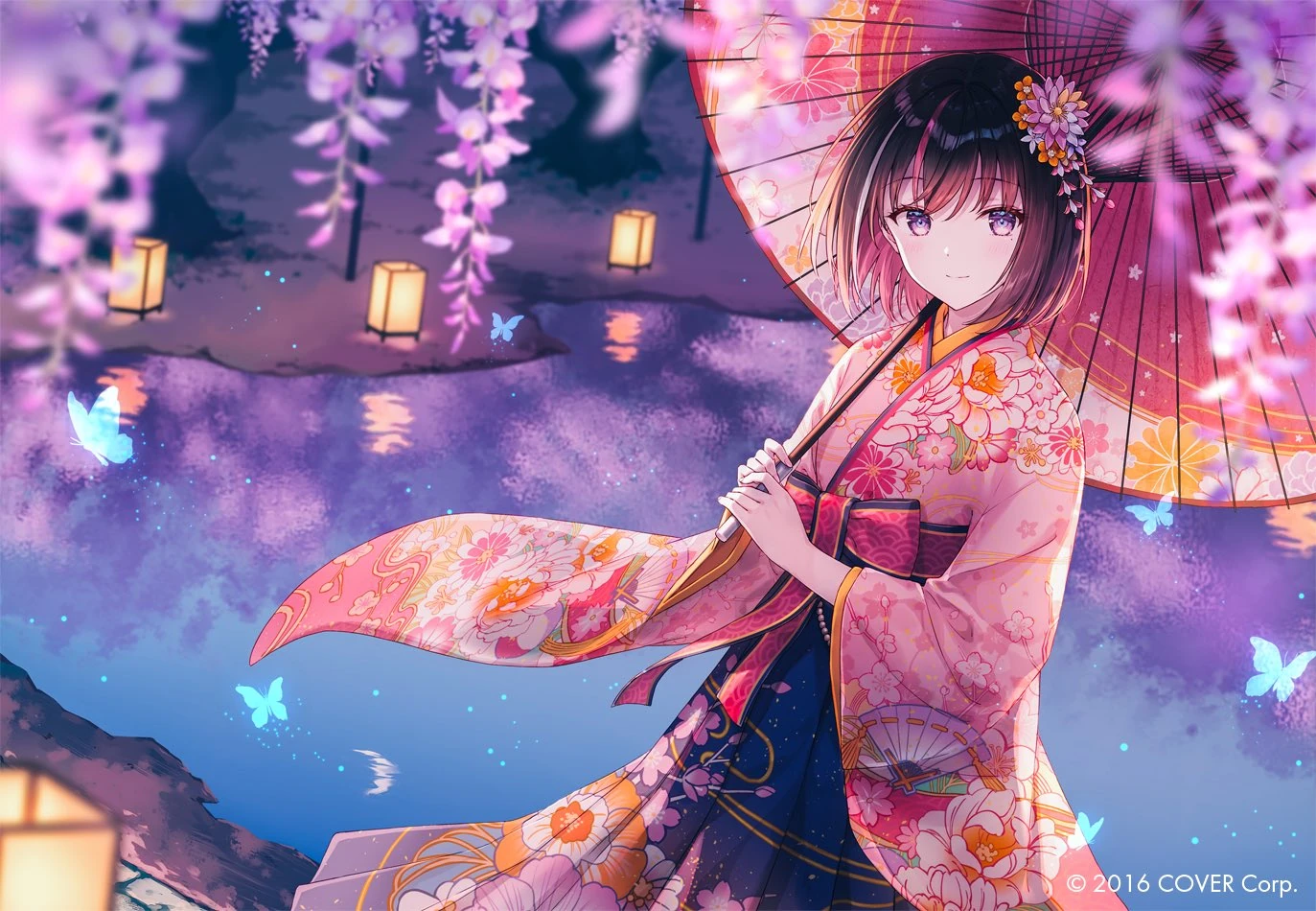 6th Anniversary Tabletop Folding Screen Illustration<br>by Hiten