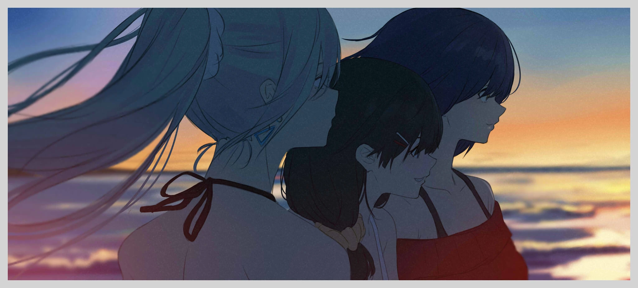 JK-gumi in Hawaii Illustration by Issiki