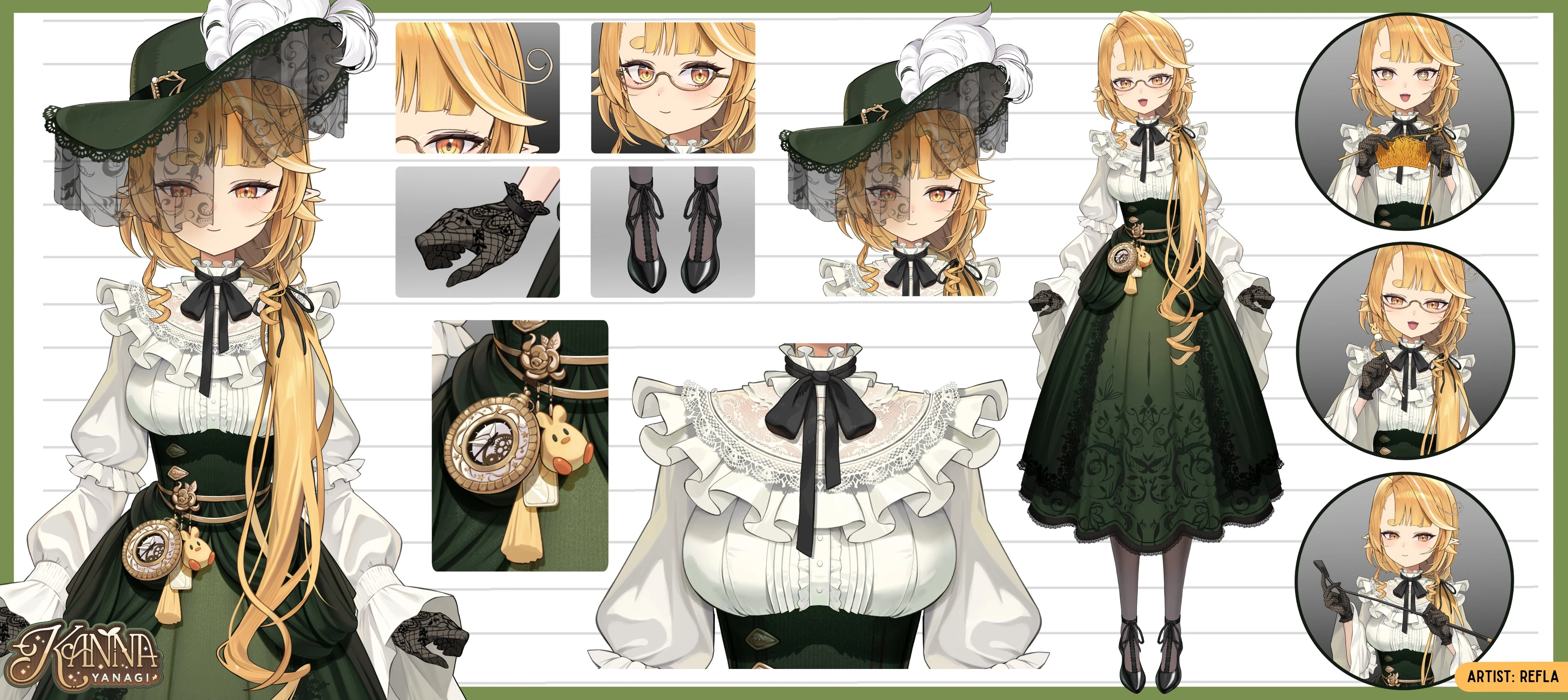 Victorian (Lady) reference sheet