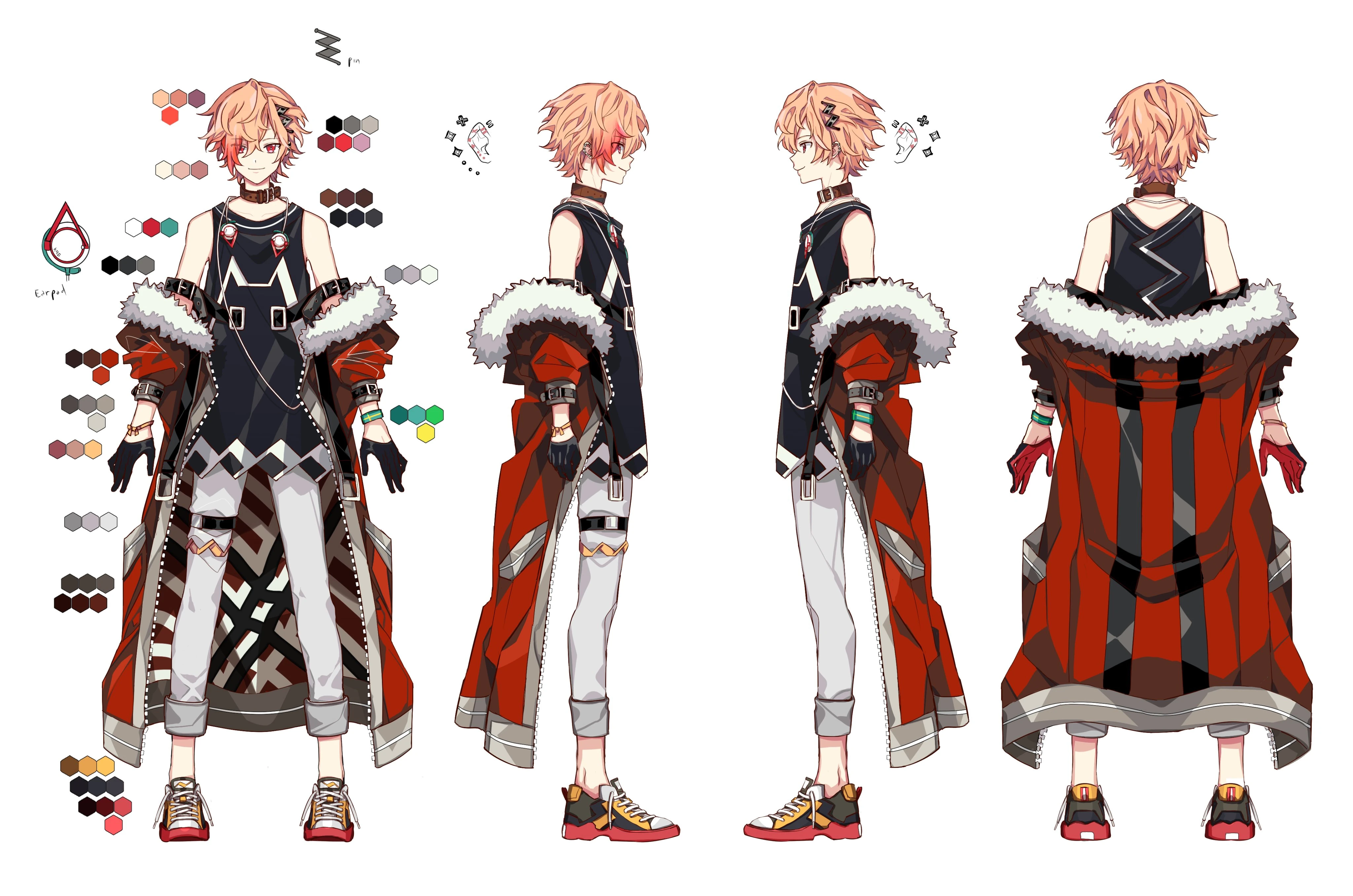 Reference sheet for her 3D model