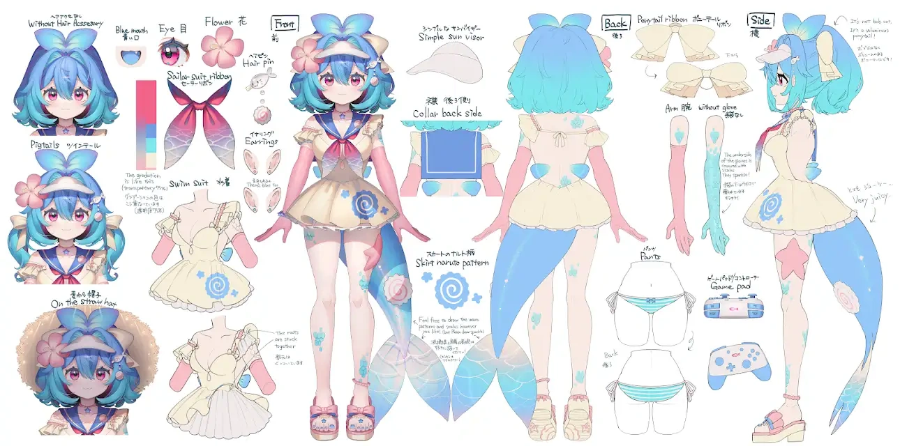 Lazuli Reference Sheet by Gunjou_row