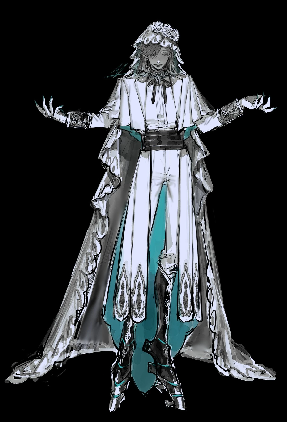 Shadow Shadow Cover Illustration (Full Body Reference) by AU