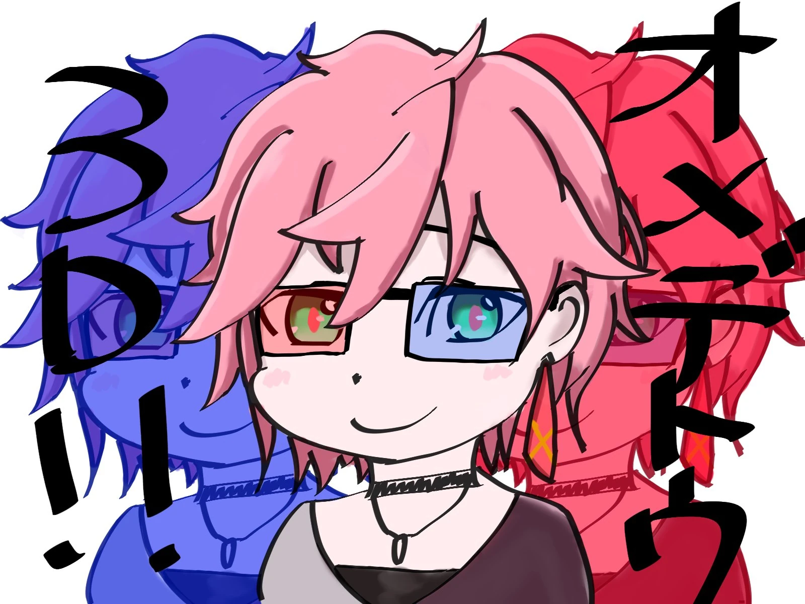 Rikka drawn by himself, in celebration of his 3D debut
