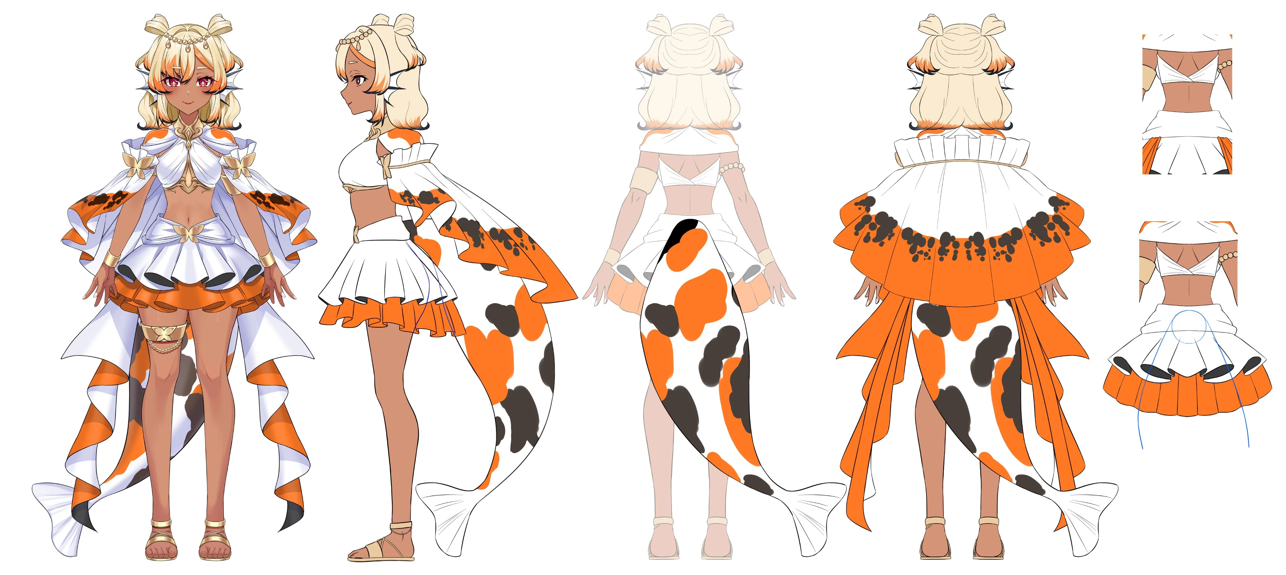 Koi Fish Reference Sheet