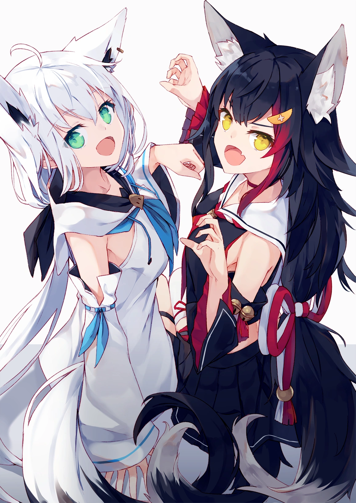 Shirakami Fubuki and Ookami Mio by Nagishiro Mito