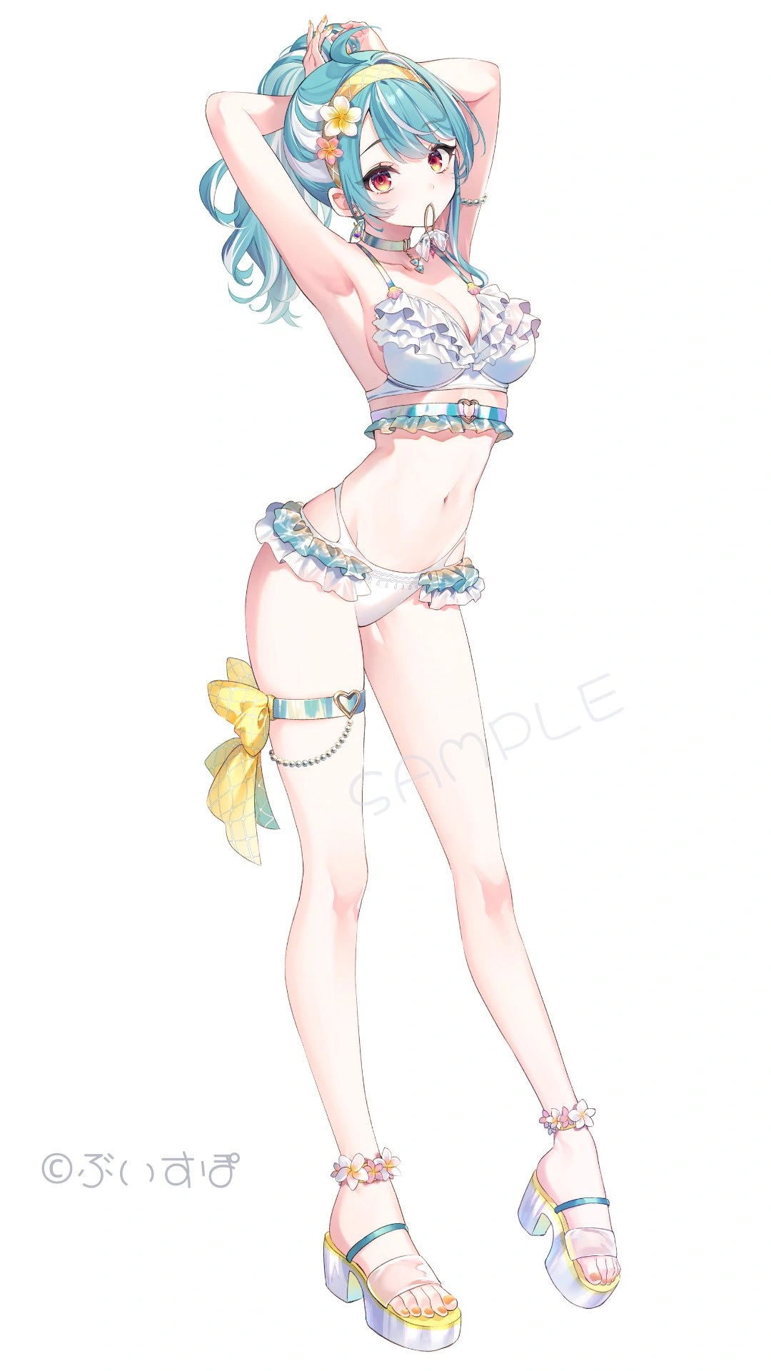 Summer Vacation Goods Illustration<br>by [https://x.com/rityulate/status/1818960092106309939/photo/1 Riichu]