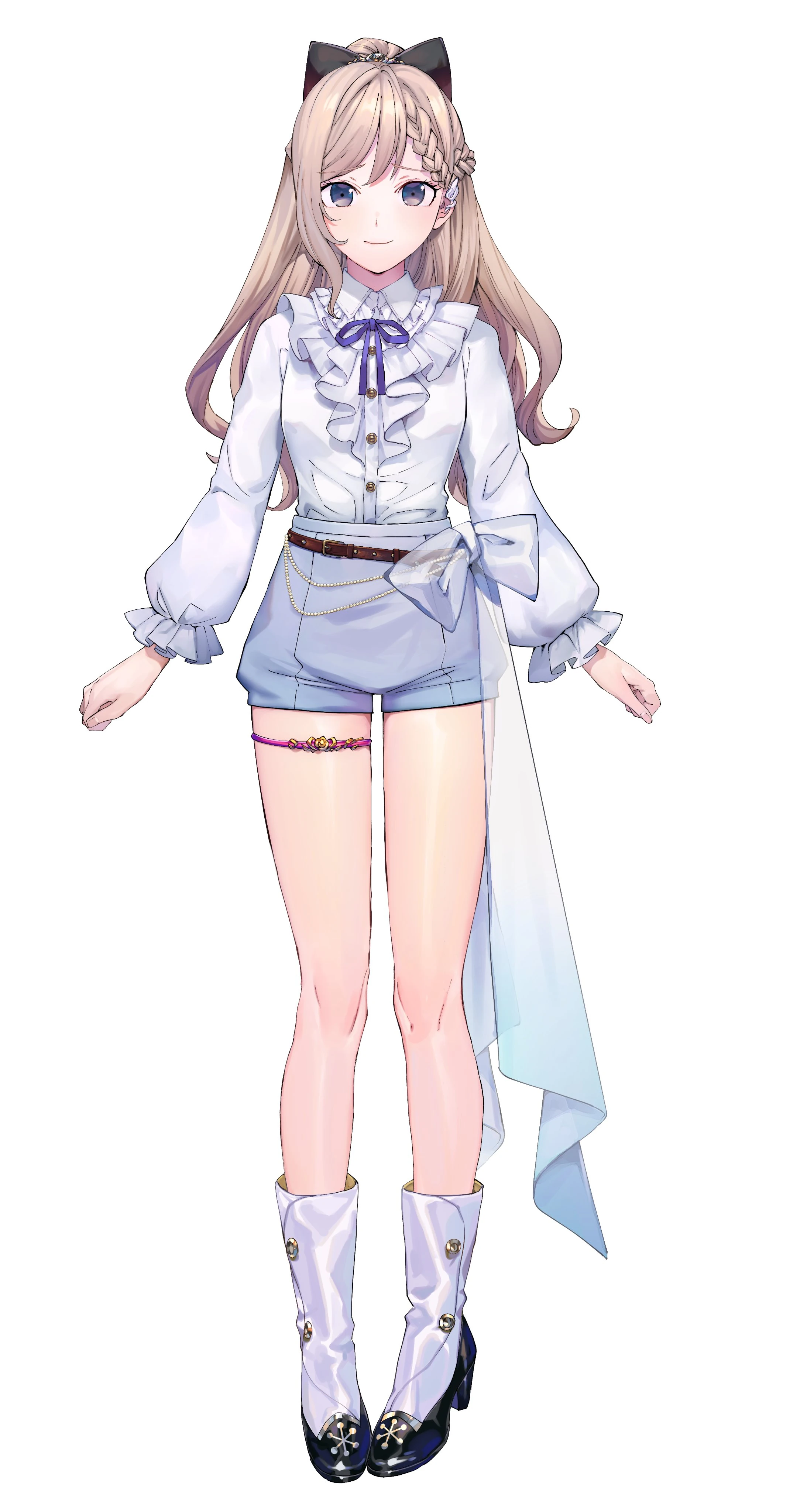 Aristocratic Outfit Without Jacket and Riding Crop Accessory