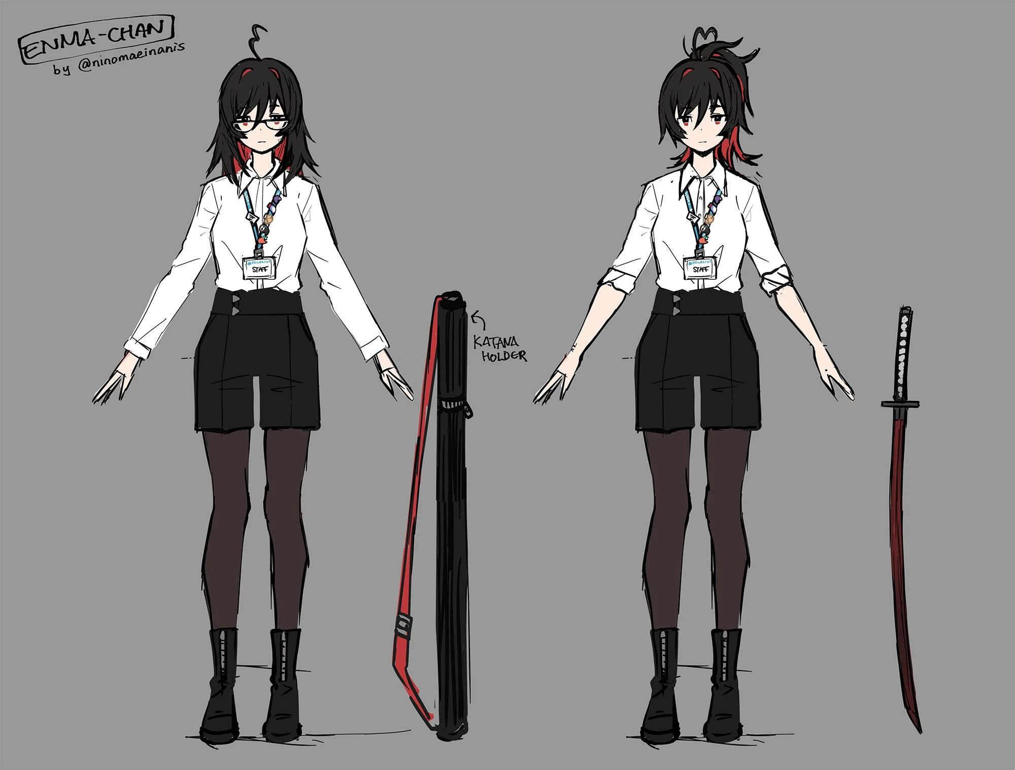 Enma-chan Character Design