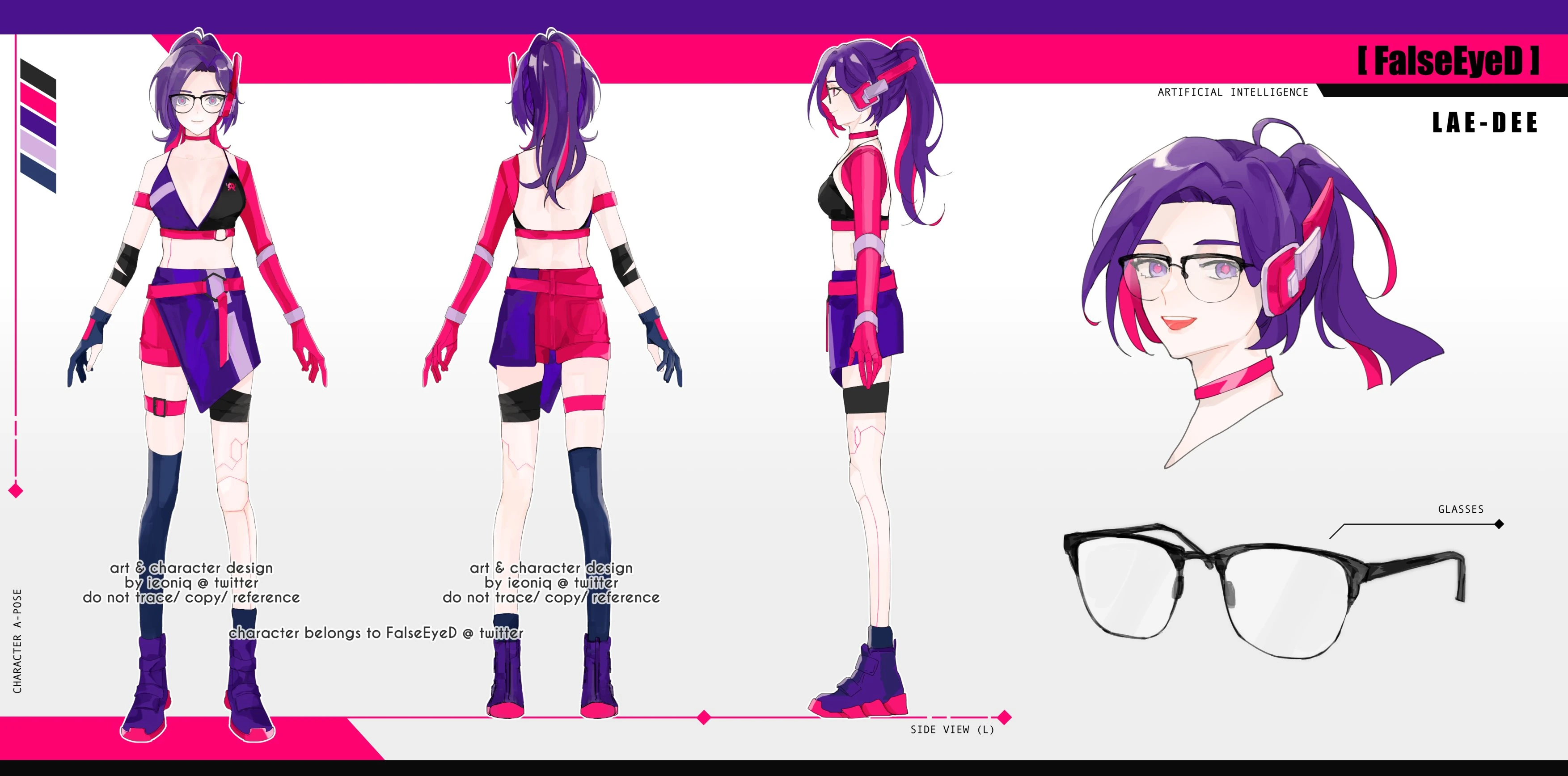 Lae-Dee 2.0 ref sheet by ieoniq