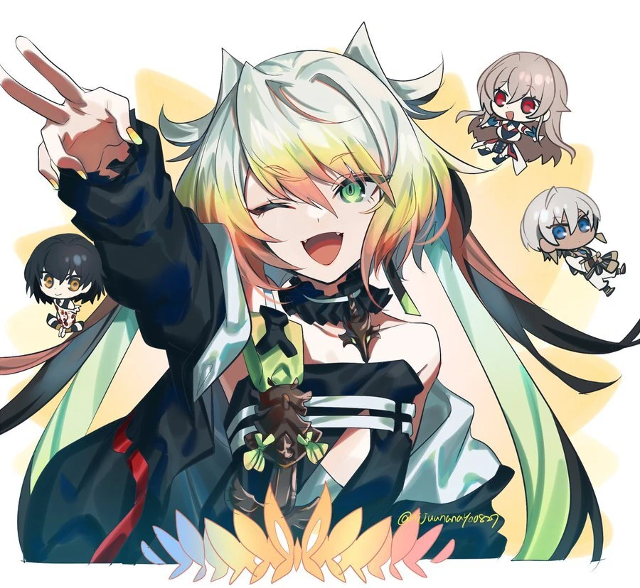 Meifu and Mashiro Meme by Nanahachi