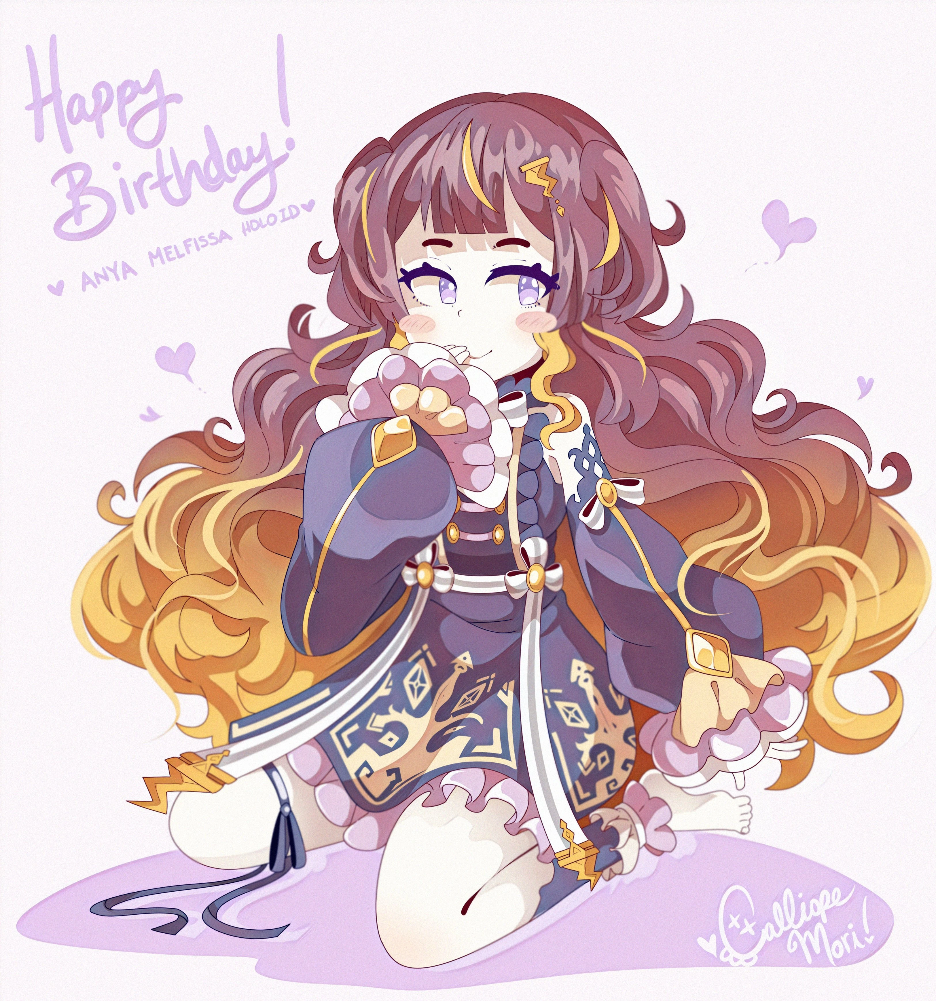 Birthday Illustration <br>by Mori Calliope