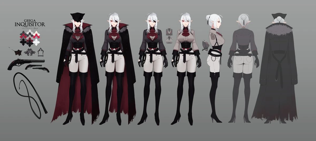 Inquisitor Outfit Reference Sheet<br>by Noro