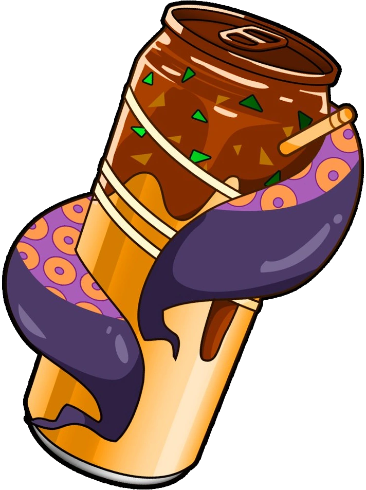 A special game item "Takoyaki Drink" is designed by DONUTS Ltd. with her takoyaki-style image.