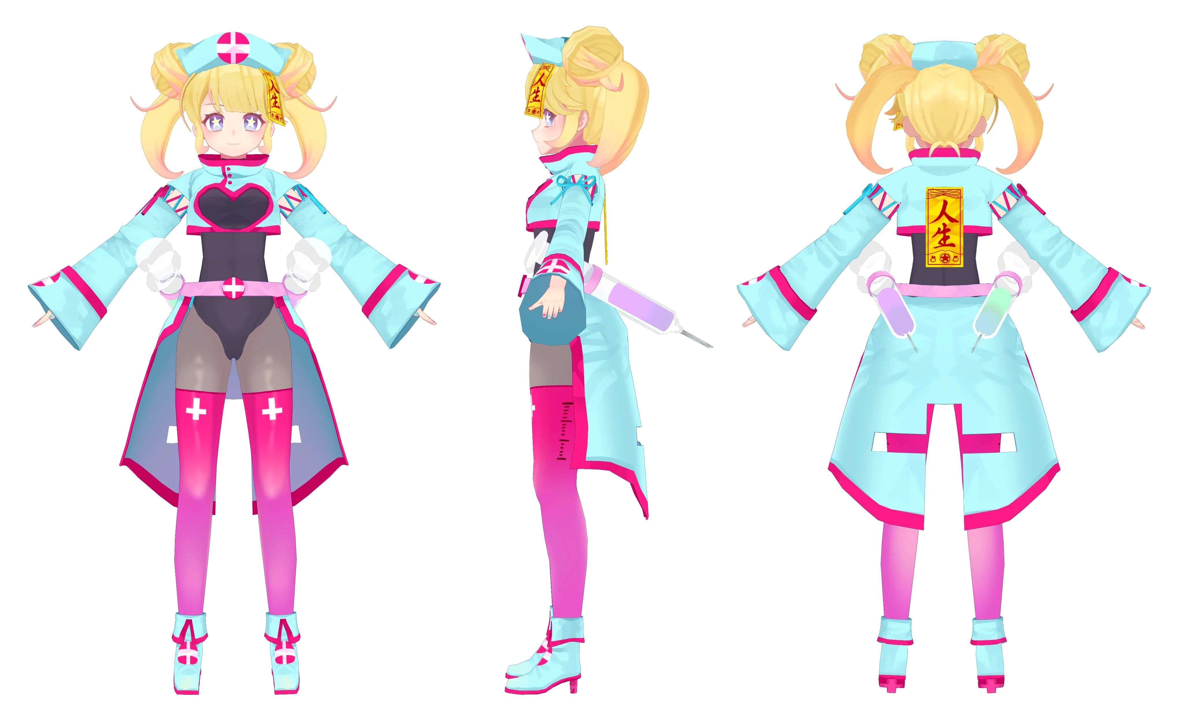 Kyonshi Nurse 2019 Halloween Costume Reference Sheet