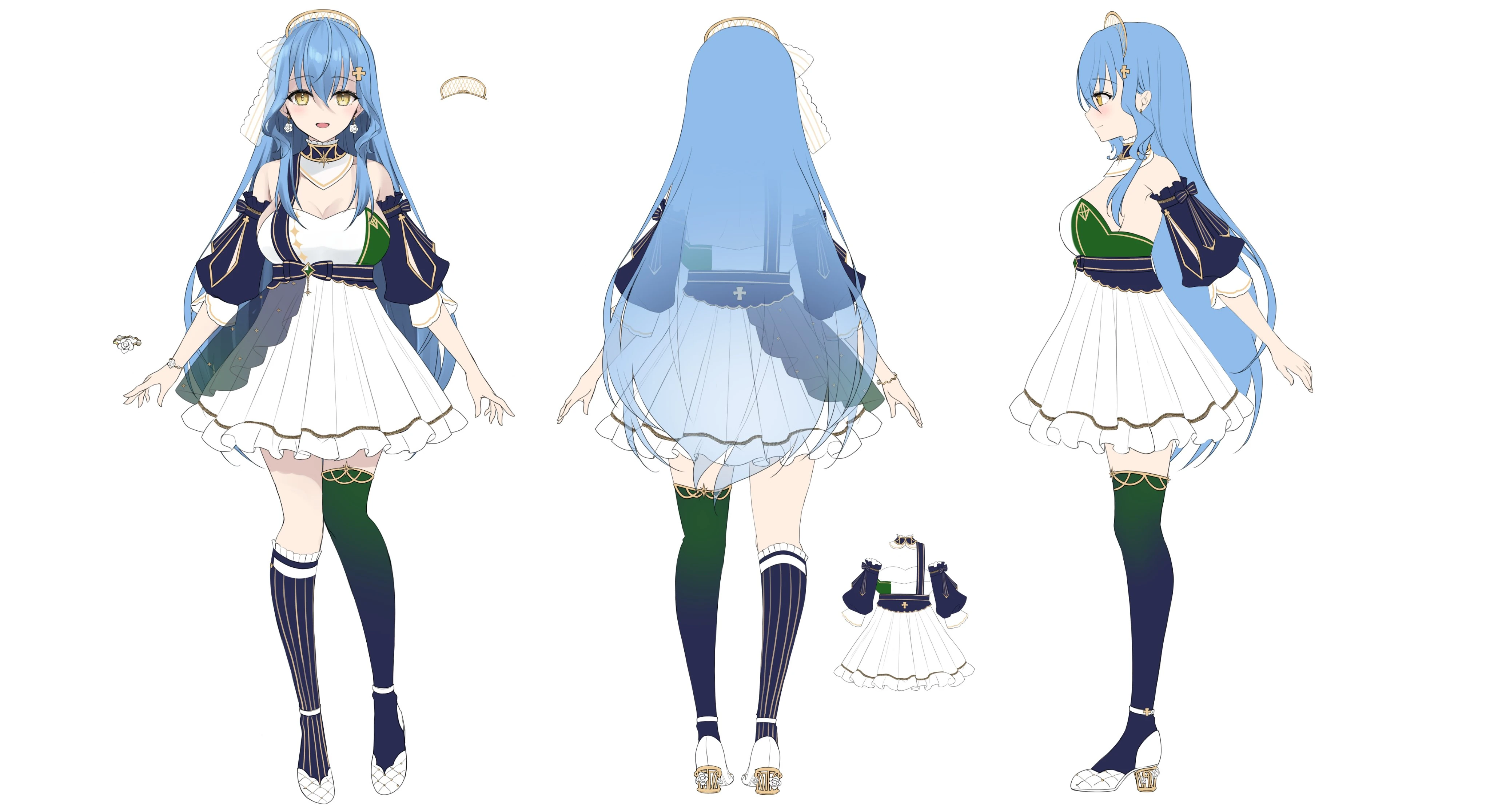 3D Idol Costume Reference Sheet by Hane Yuki
