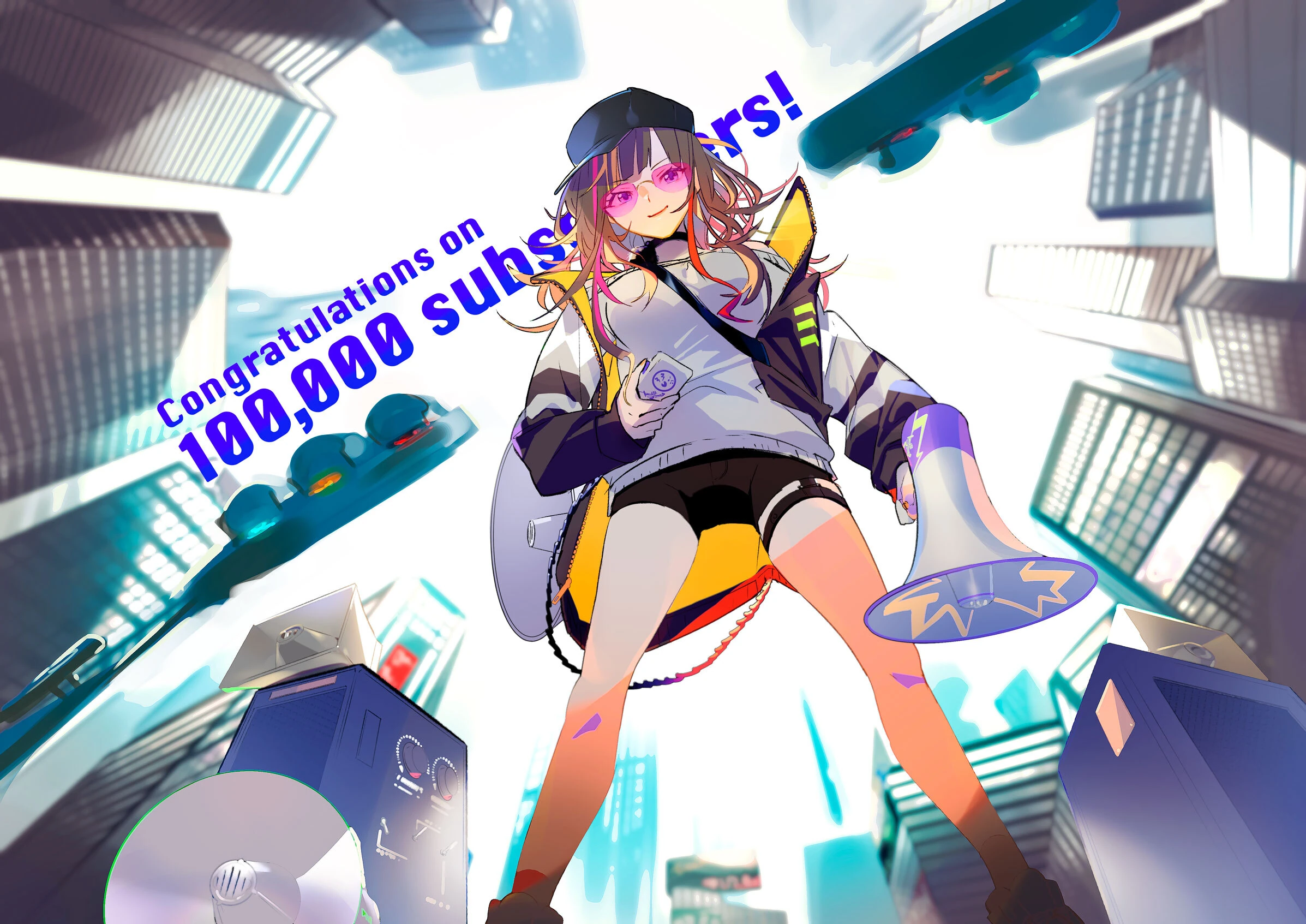 100,000 Subscribers Illustration<br>by Haniwa