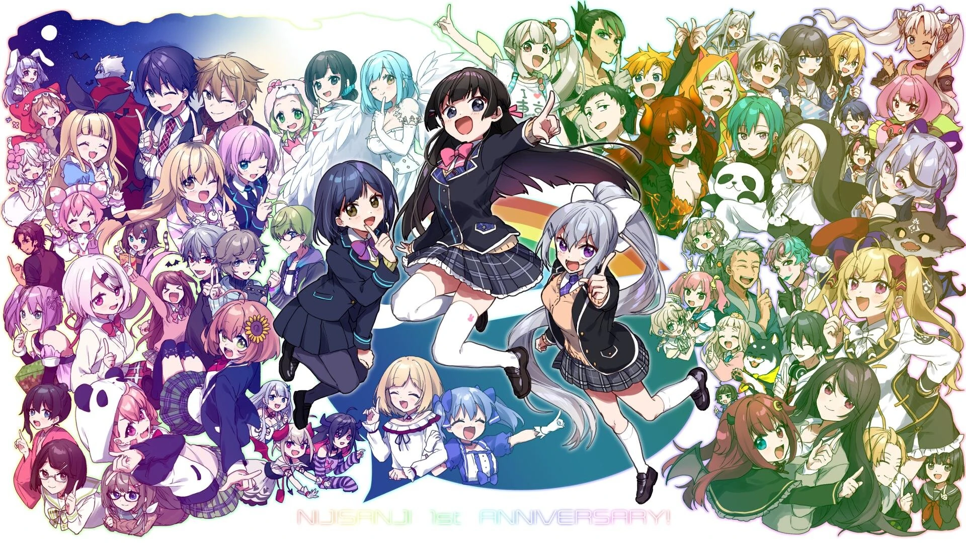 NIJISANJI 1st Anniversary Illustration<br>by Yamabukiiro