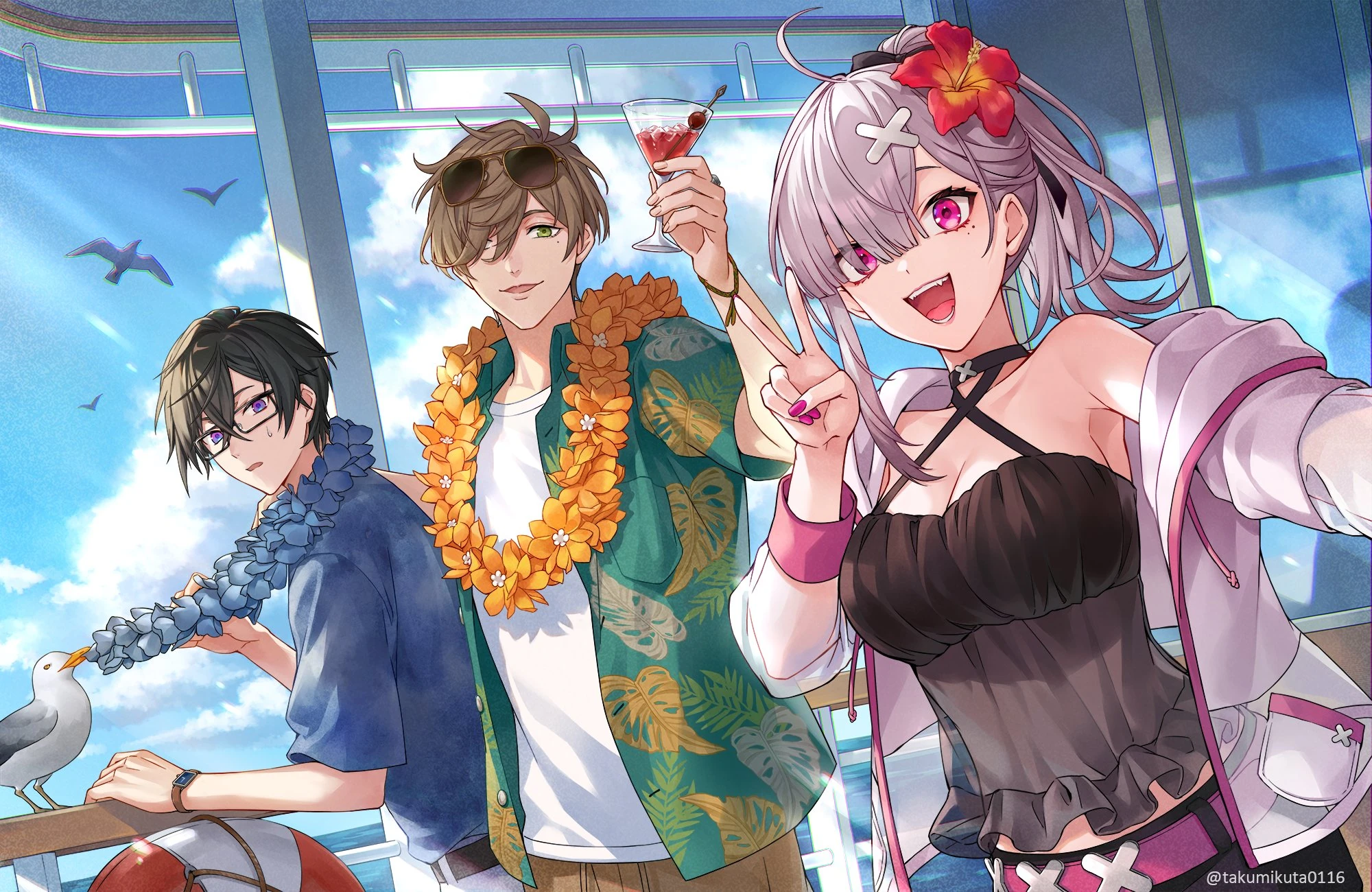 Shikiori no Hana NIJISANJI Four Seasons Illustration<br>by TAKUMI