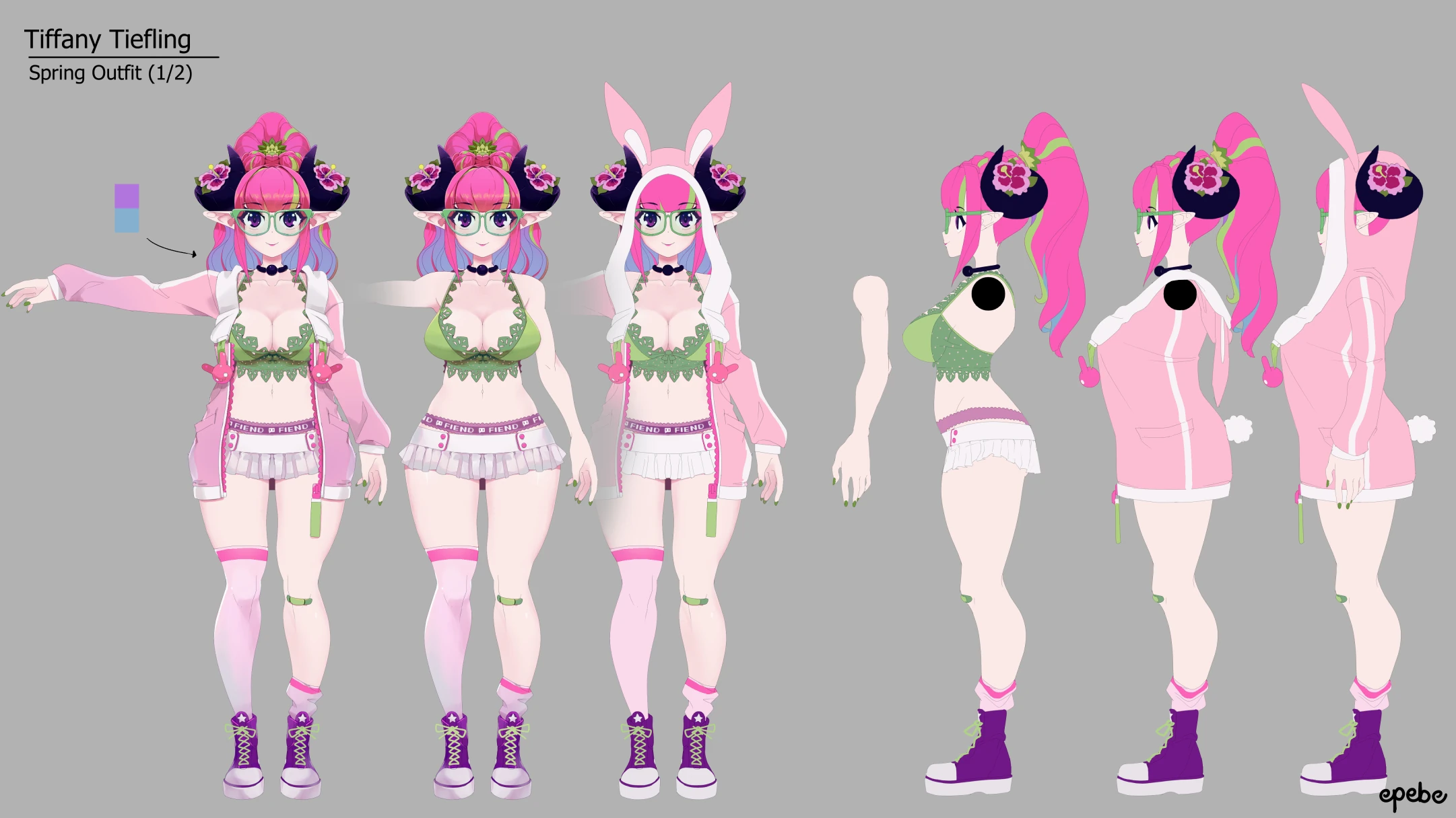 Spring outfit reference sheet by epebe