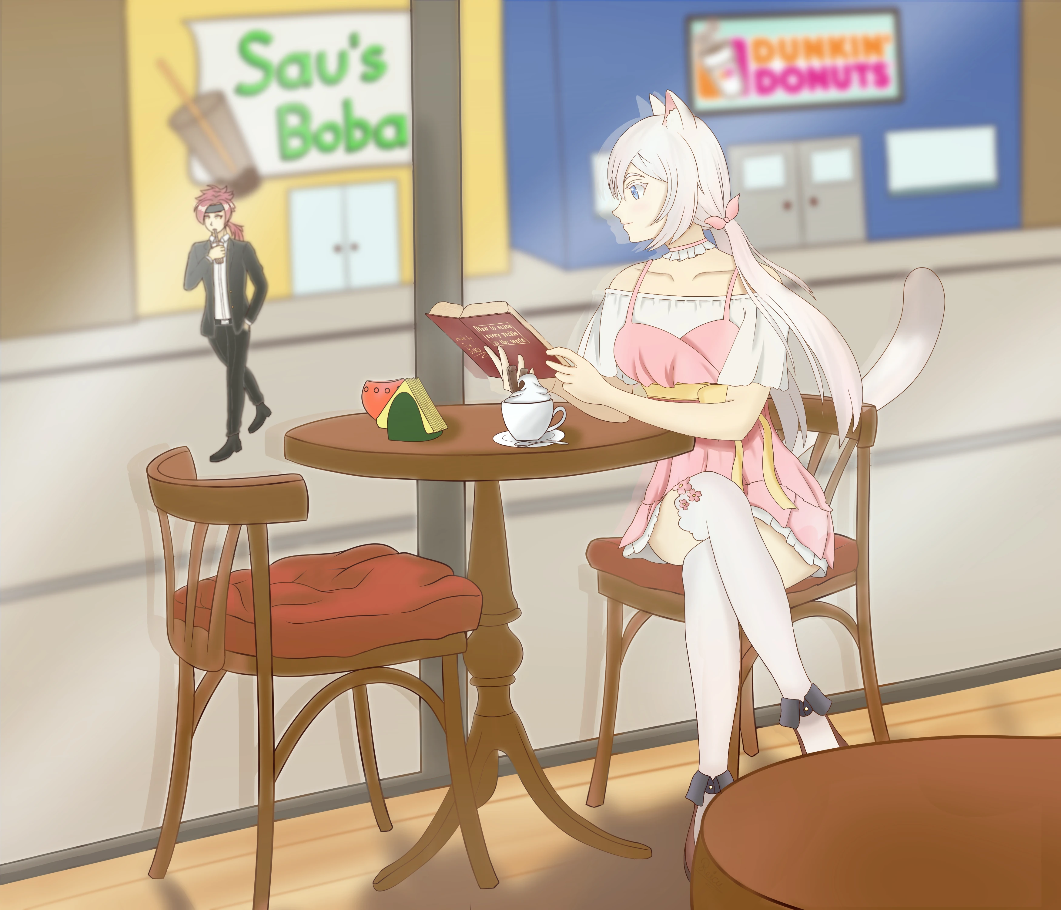 Effie Sitting in a Cafe by @Reicu4Dinner