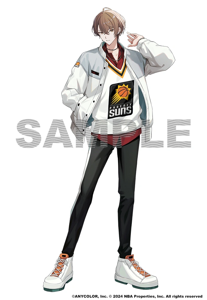 NBA x NIJISANJI Collaboration Illustration by Hinatsu