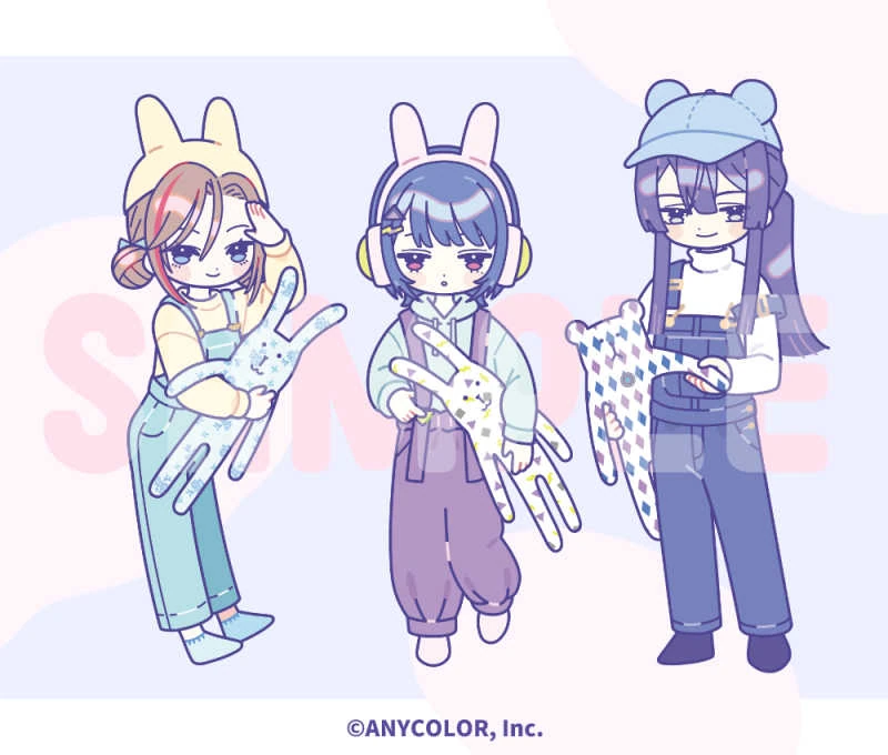 NIJISANJI × CRAFTHOLIC Collaboration Goods Illustration by Rujie