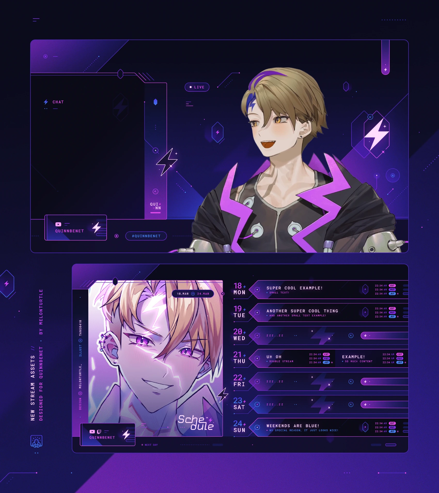 Stream Overlays and Schedule Desgin by Jack