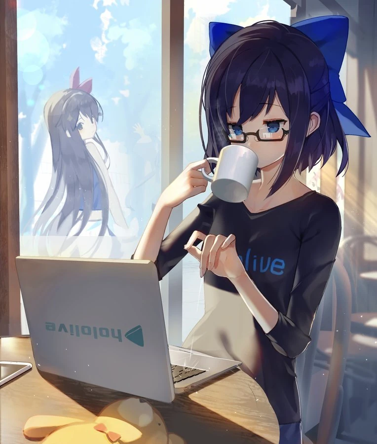 A-chan and Tokino Sora<br>by Scottie