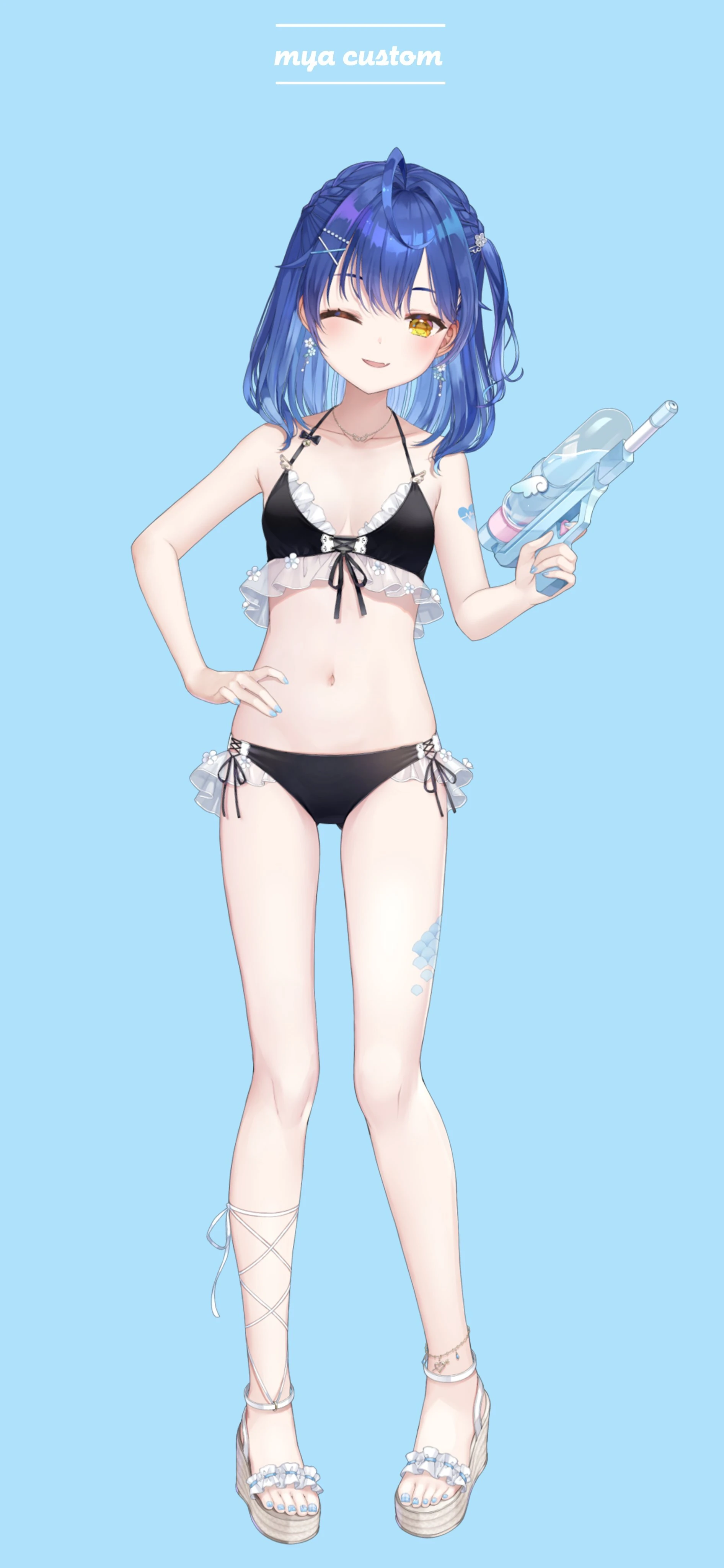 Swimsuit Without Straw Hat and T-Shirt
