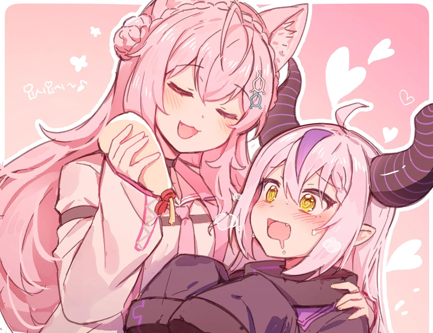 La+ Darknesss and Hakui Koyori<br>by MONO MON