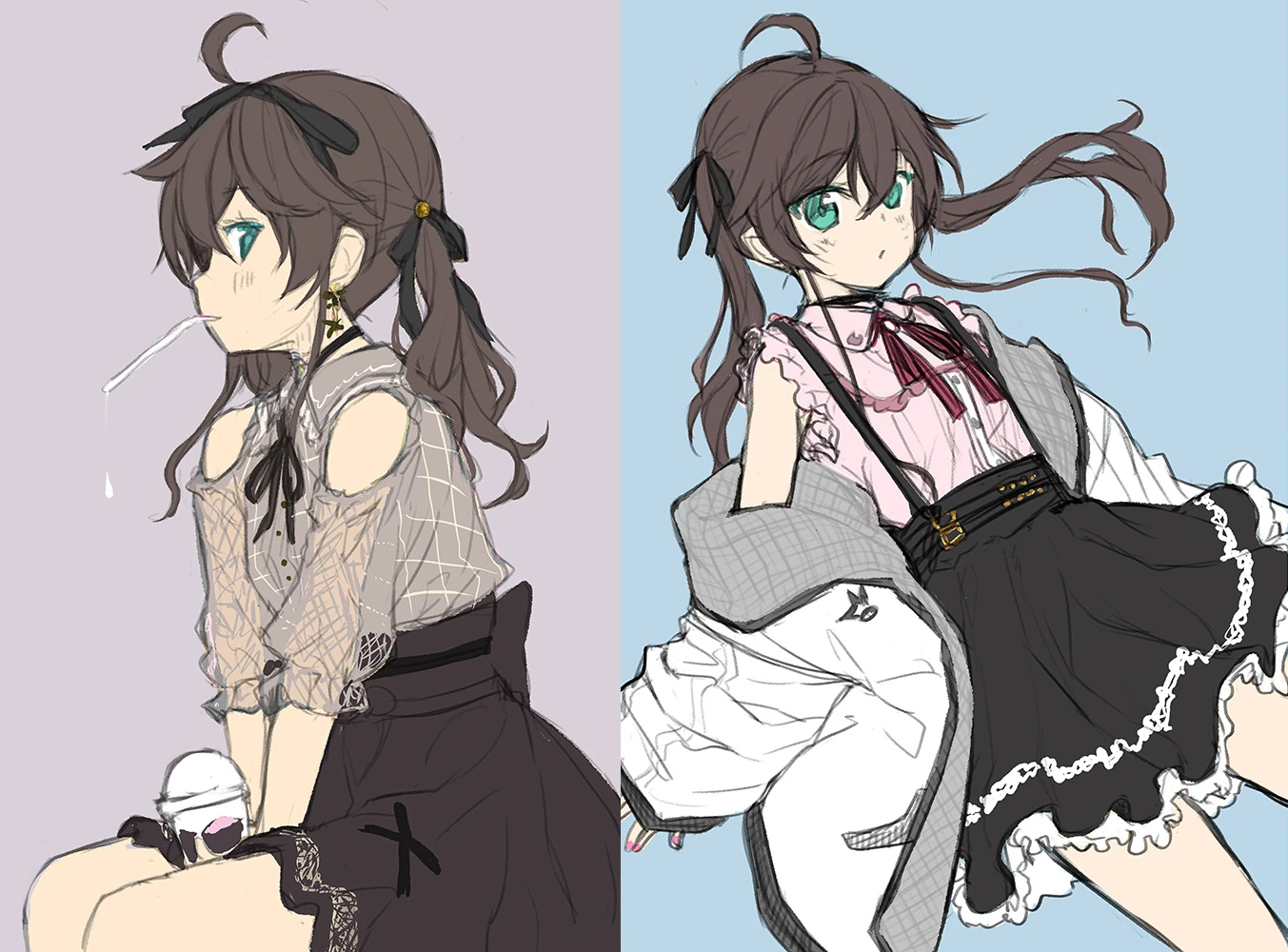 Fourth Costume Concept Illustration<br>by Minamura Haruki