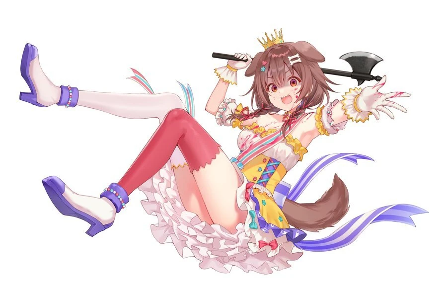 SAIKYO TENSAI WANDERFUL WORLD of KORONE Illustration<br>by Fukahire