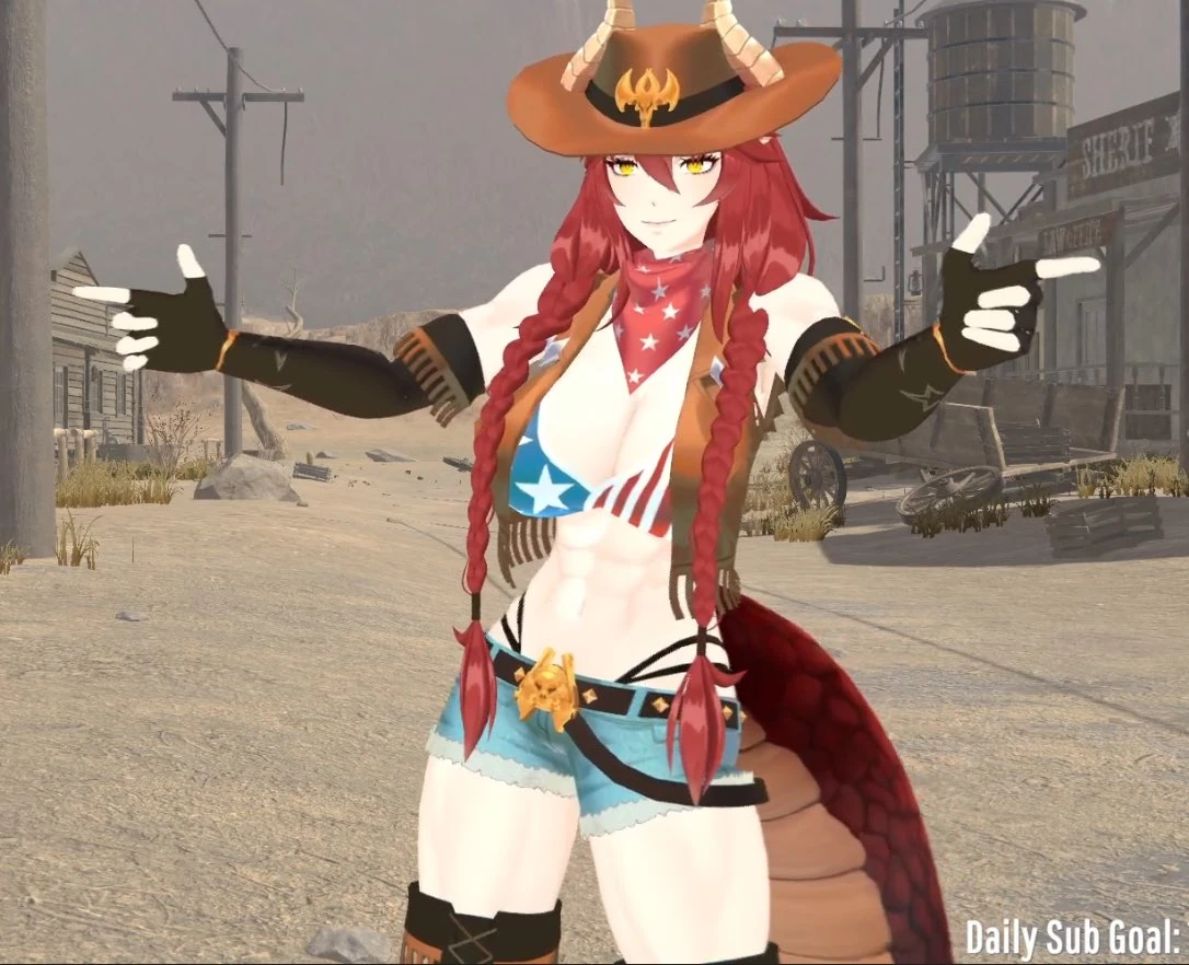 Cow Girl Dragon Zentreya Finger Guns