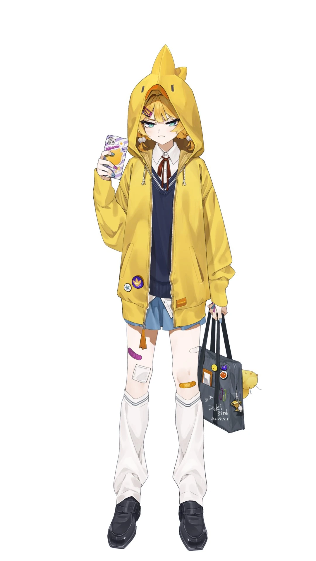 School Outfit<br>(dragoon hoodie with hood up)