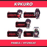 K9Kuro Twitch Panels by hyuni