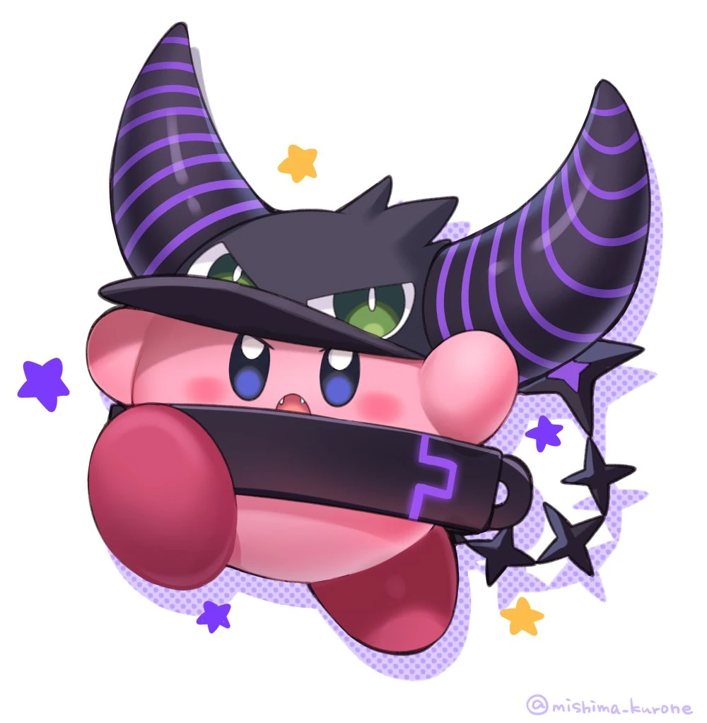 Laplus as Kirby<br>by Mishima Kurone
